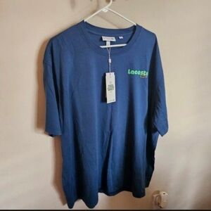 Lacoste Blue Tee with Green Logo